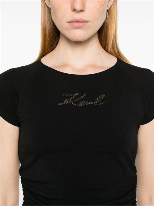 T-shirt donna maniche corte Karl Lagerfeld | 245W1700999